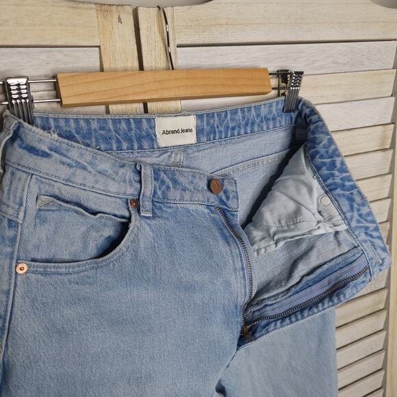 Abrand Jeans Women's 30 Blue Light Wash High Rise Jeans 28 Waist 28x30.5 4 6 - Picture 4 of 7